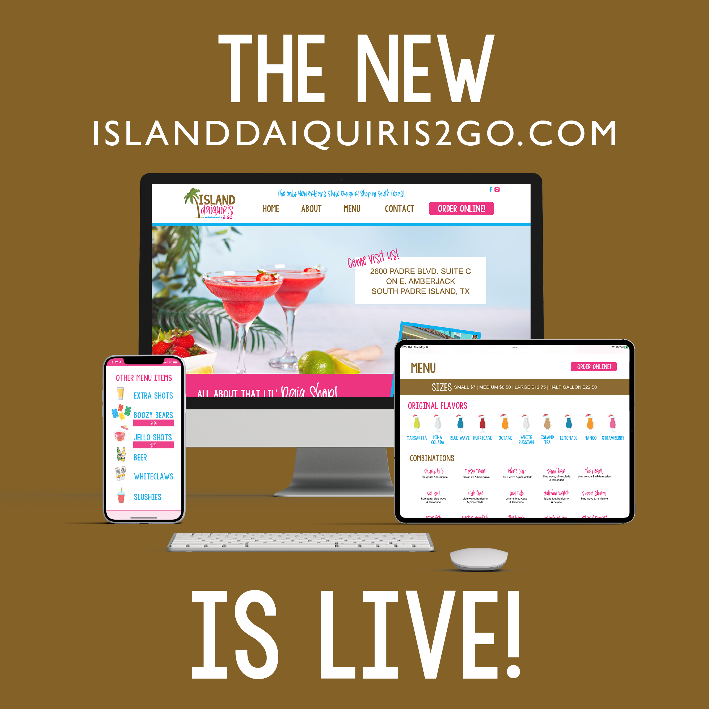 Island Daiquiris 2 Go Website Launch