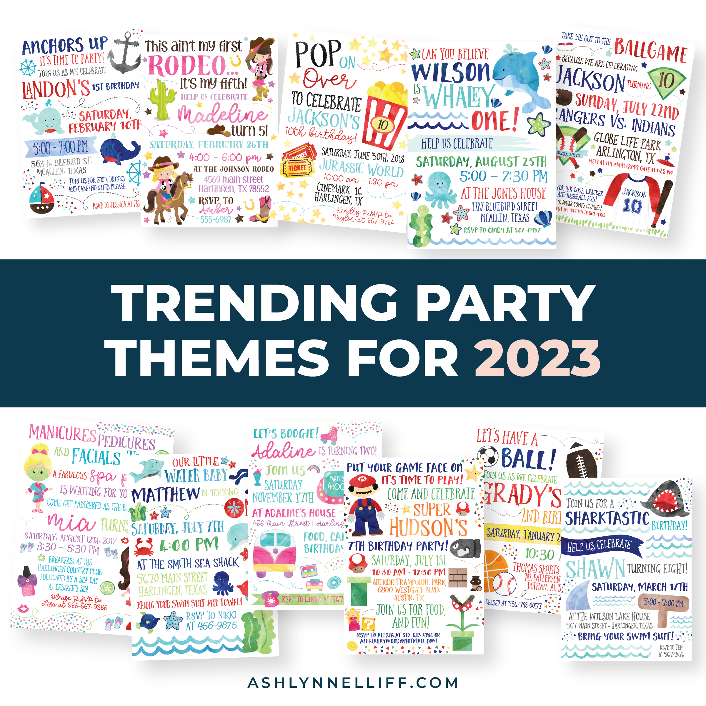 Trending Party Themes 2023 | Ashlynn Elliff